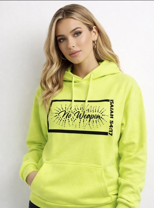 Isaiah 54:17 No Weapon Formed™ Faith Streetwear Women's Hoodie Collection