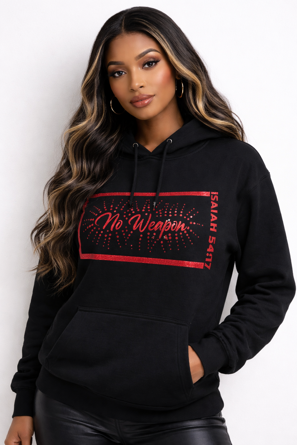 Isaiah 54:17 No Weapon Formed™ Faith Streetwear Women's Hoodie Collection