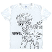 Coolprint Anime Shirt Fairy Tail T-Shirts Multi-style Short Sleeve Natsu Dragneel Lucy Heartfilia Cosplay Motivs Hentai Shirts