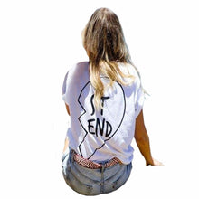 Best Friend Letter Print T-Shirt ST END Matching Shirt Women's